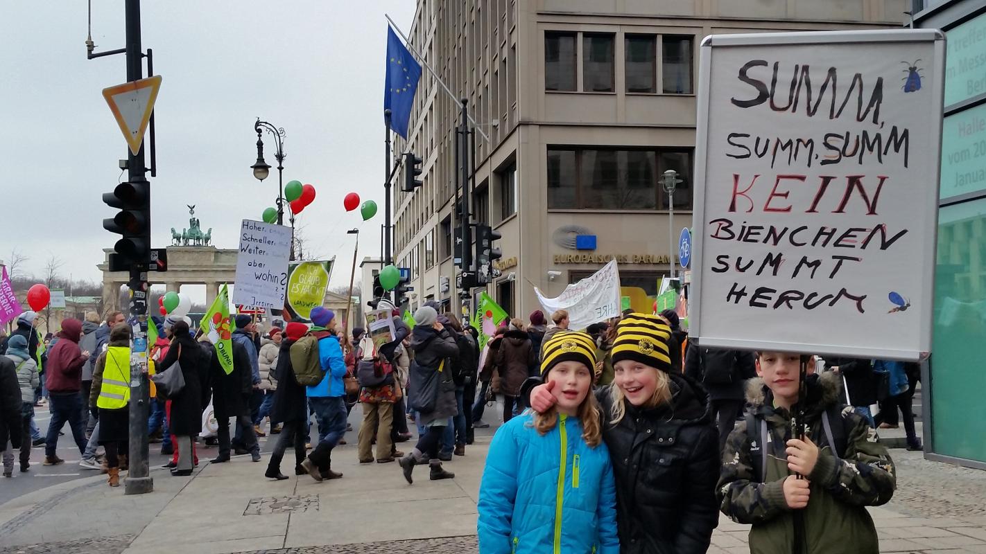 "Wir haben es satt"-Demo in Berlin - Bild: Melanie von Orlow